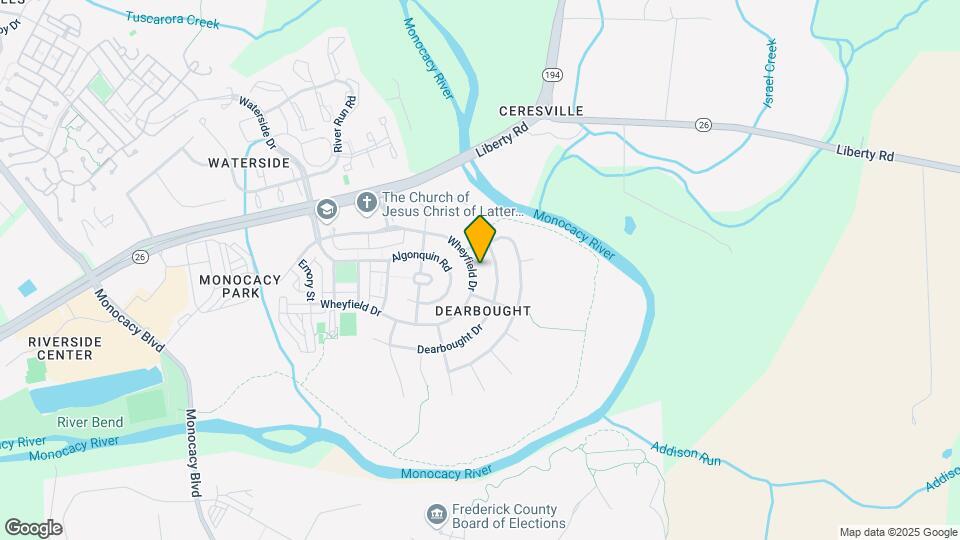 1721 Wheyfield Dr Map and Location Details