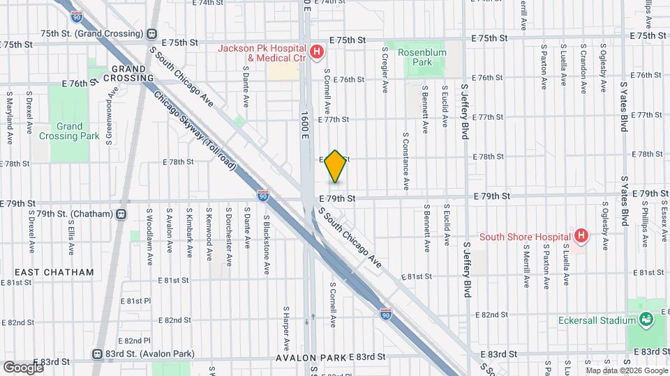 7845 S Cornell Ave Map and Location Details