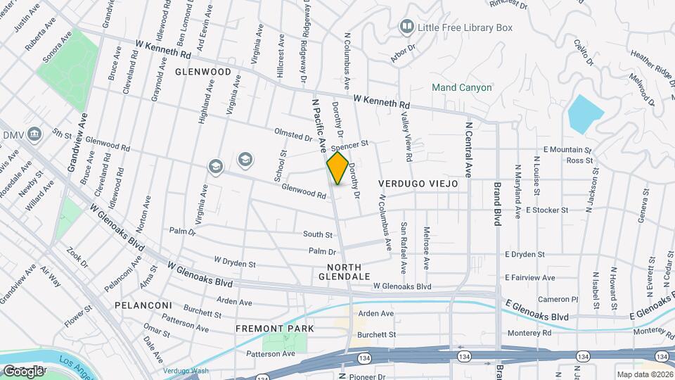 1310 N Pacific Ave Map and Location Details