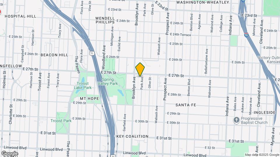 2710 Park Ave Map and Location Details