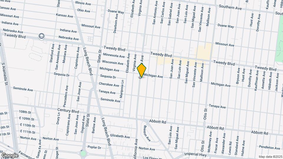 10236 California Ave Map and Location Details