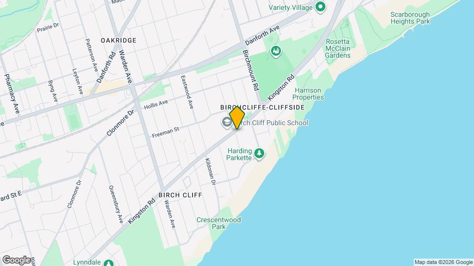 35 Birchcliff Ave Map and Location Details