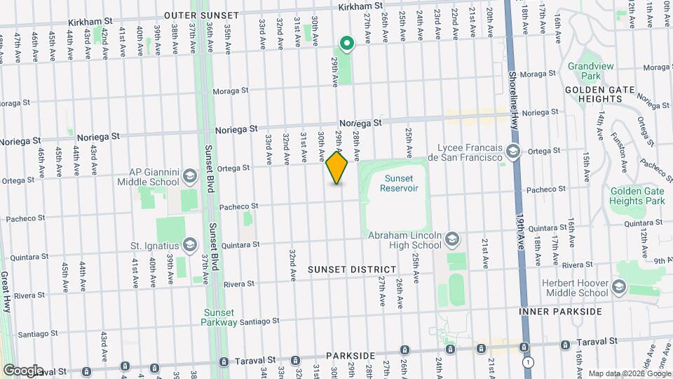 1967 29th Ave, Unit 2 Mapa y Detalles de la Ubicación