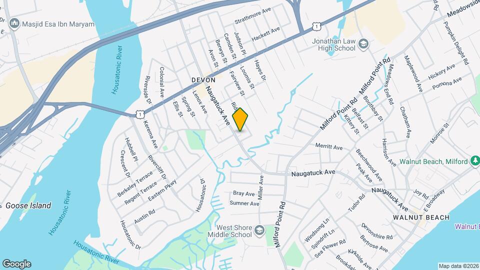 447 Naugatuck Ave, Unit 2R Mapa y Detalles de la Ubicación