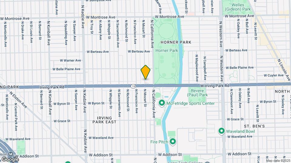 4021 N Mozart St Mapa y Detalles de la Ubicación