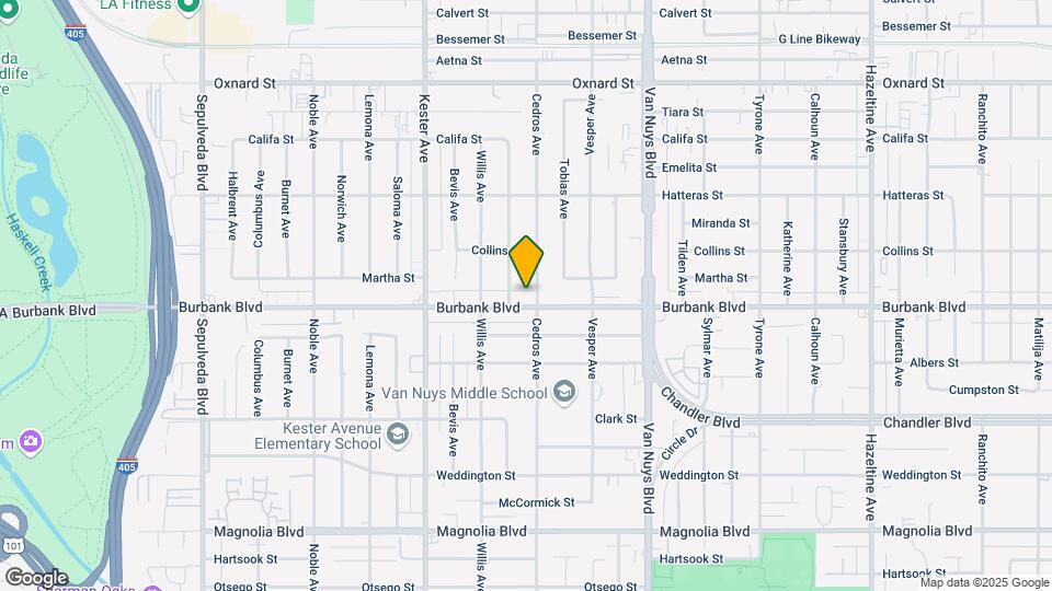 14710 Burbank Boulevard Apartments Map and Location Details