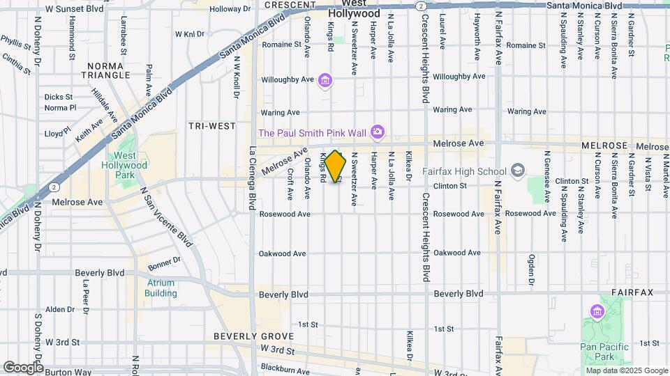 547 N Flores St Map and Location Details