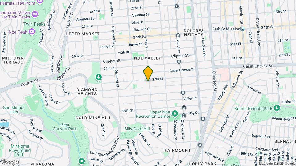 1412-1414 Noe St Map and Location Details