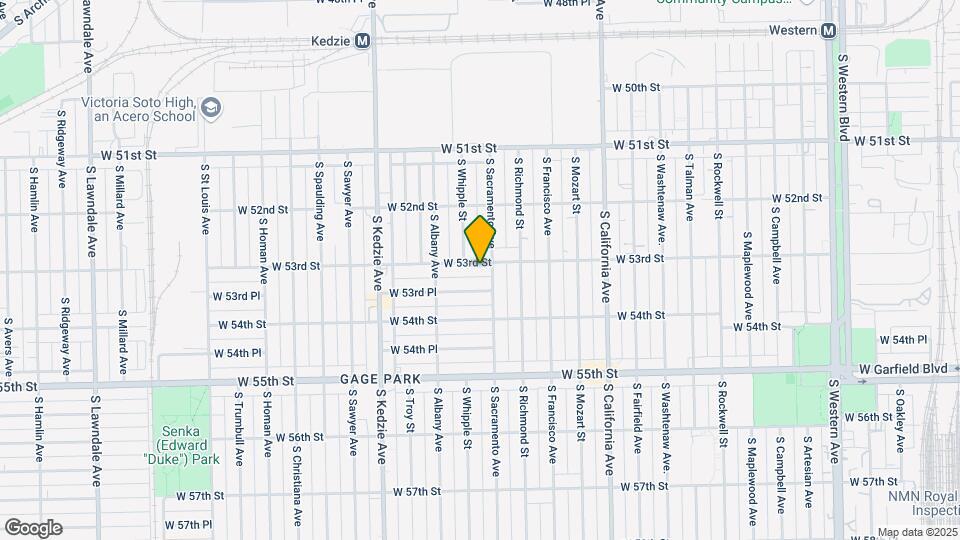 3011 W 53rd St Map and Location Details