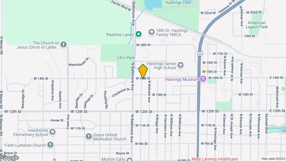 1346 N Hewett Ave Map and Location Details