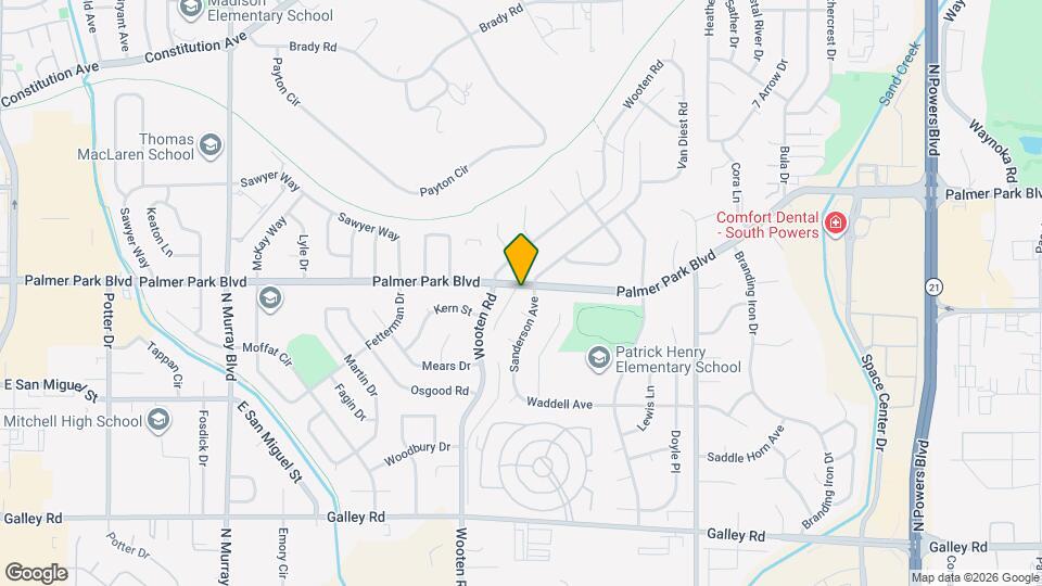 4927 Palmer Park Blvd Mapa y Detalles de la Ubicación
