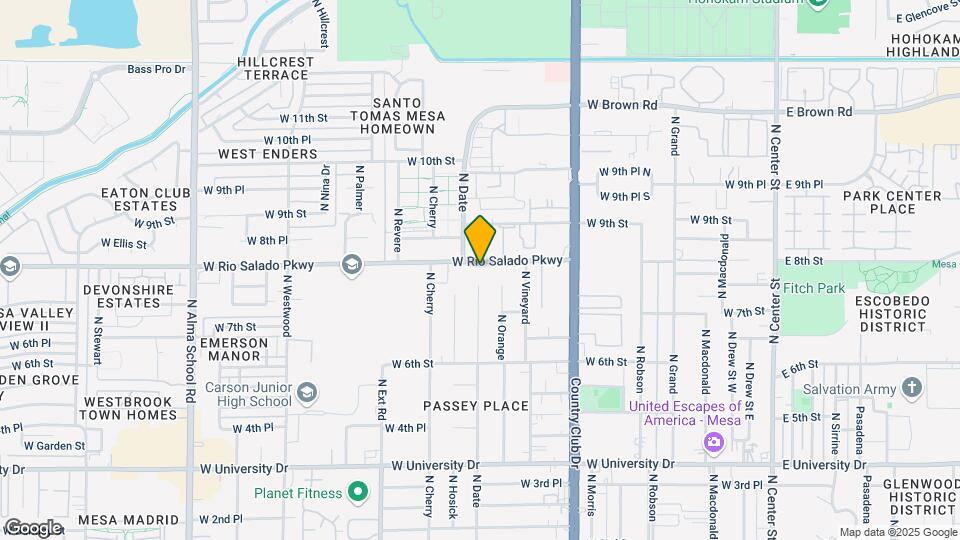 555 W Rio Salado Pkwy Map and Location Details