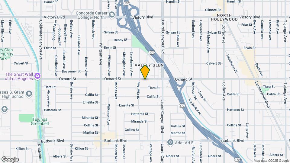 12200 Oxnard St Map and Location Details