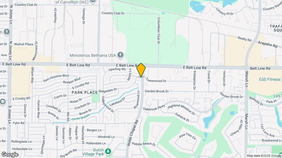 2512 Towerwood Dr Map and Location Details