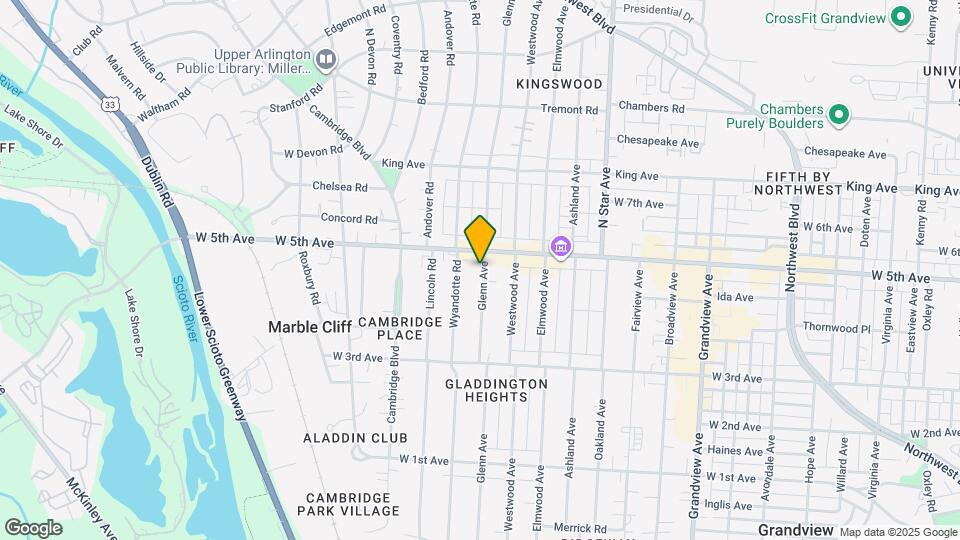 1561 Glenn Ave Map and Location Details