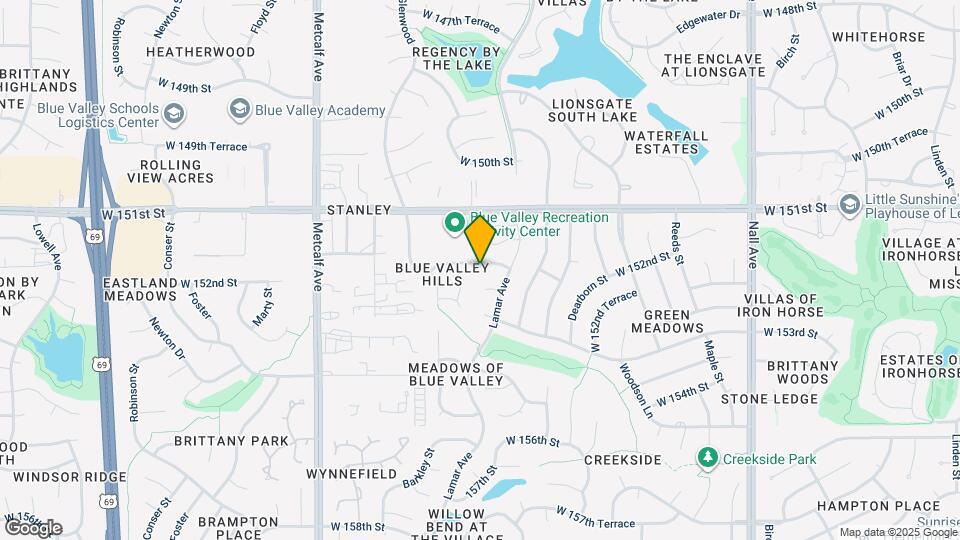 6505 W 151st Pl Map and Location Details
