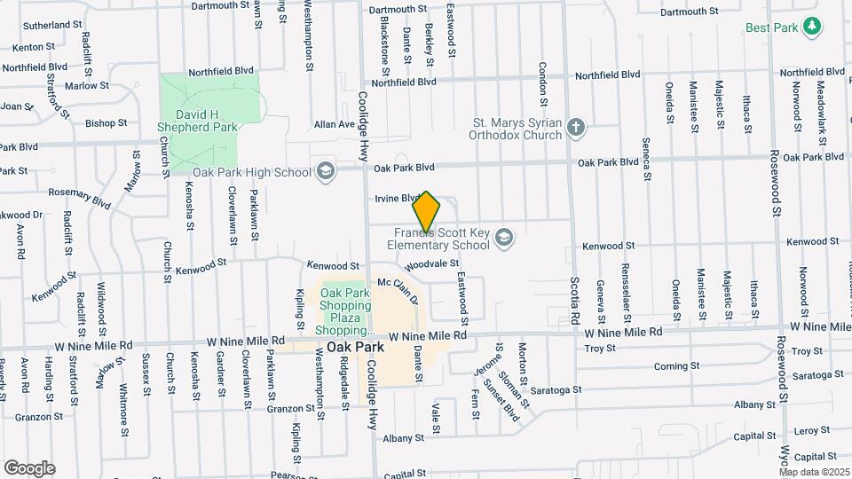 23245 Berkley St Map and Location Details