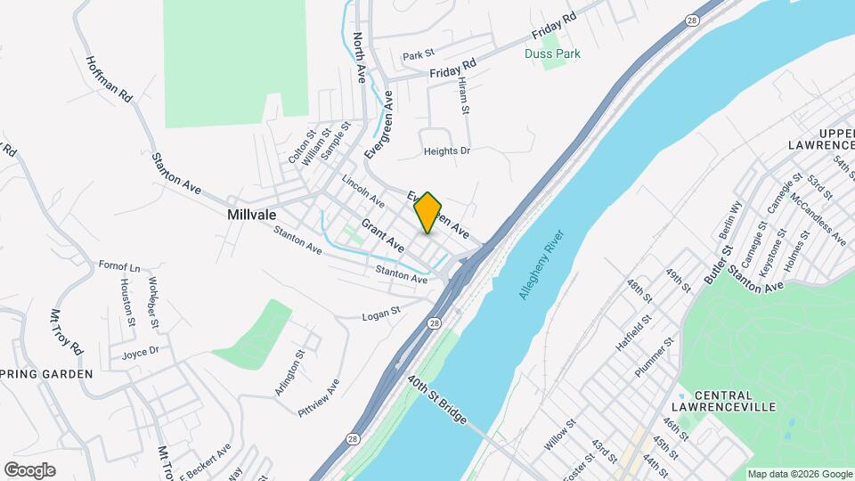 133 Lincoln Ave Map and Location Details