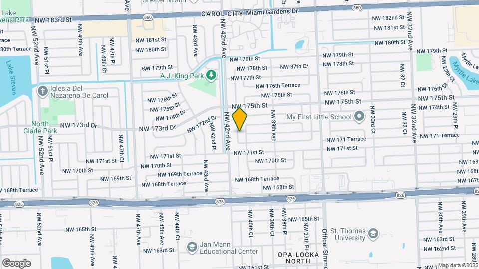 17175 NW 41st Ave Map and Location Details
