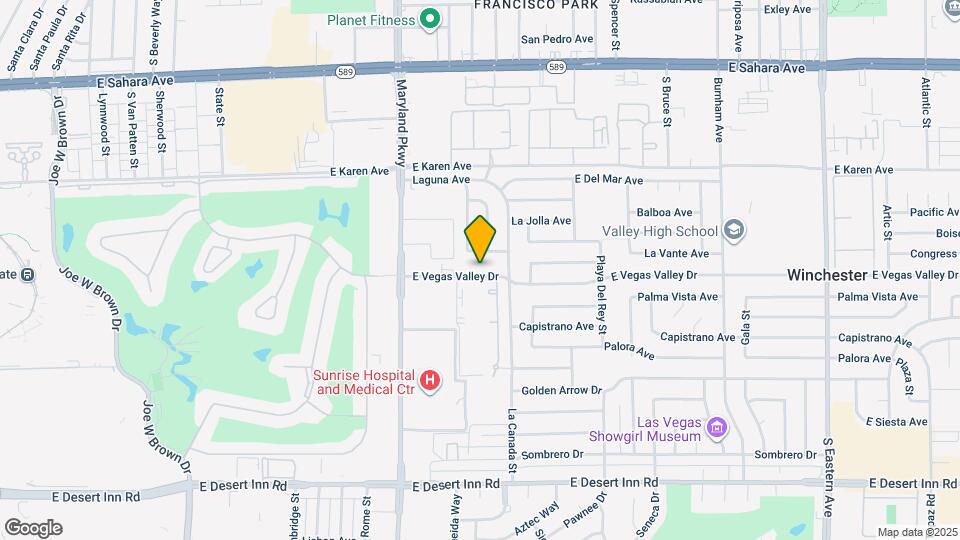 1420 E Vegas Valley Dr Map and Location Details