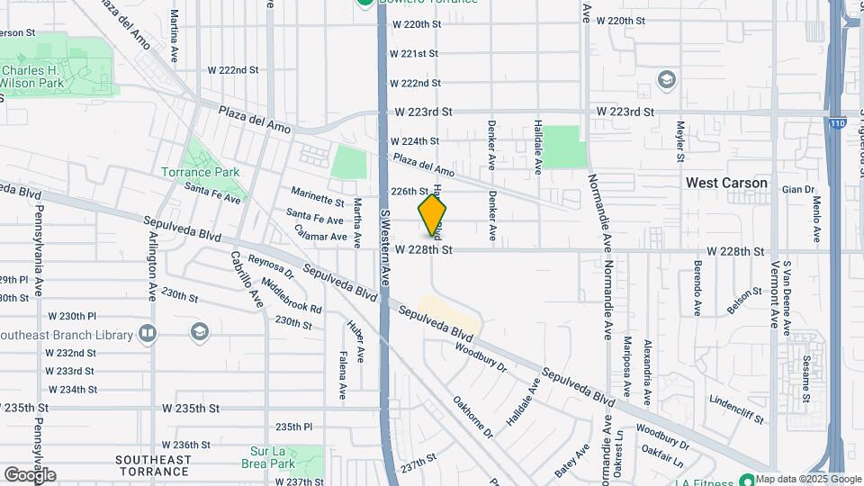 1605 W 228th St Map and Location Details