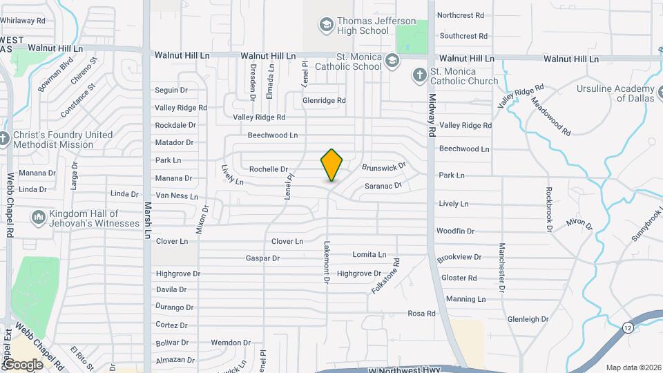 9607 Lakemont Dr Map and Location Details