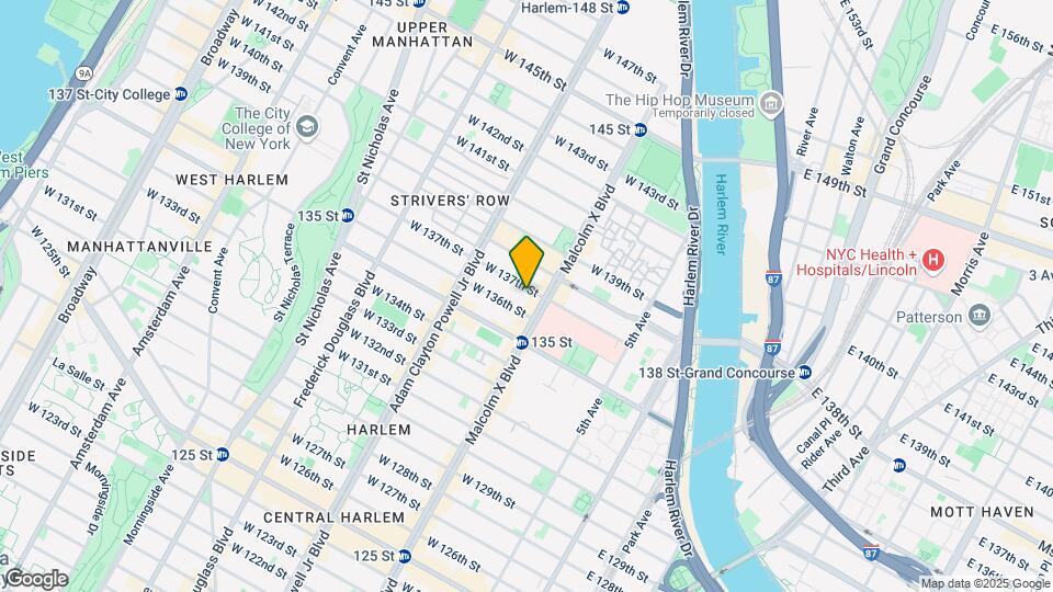 106 W 137th St Map and Location Details
