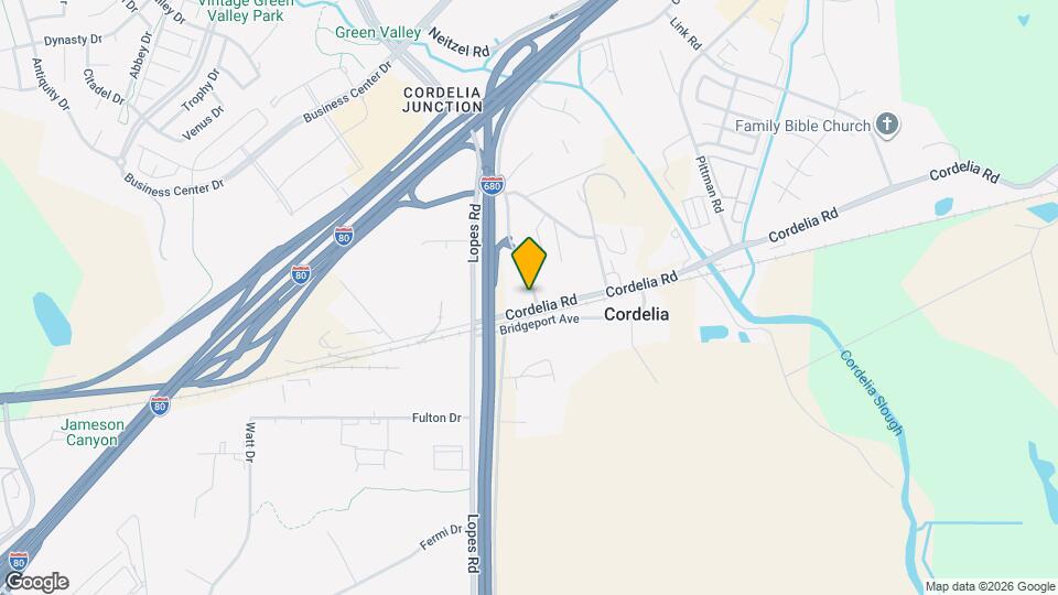 2105 Cordelia Rd Map and Location Details