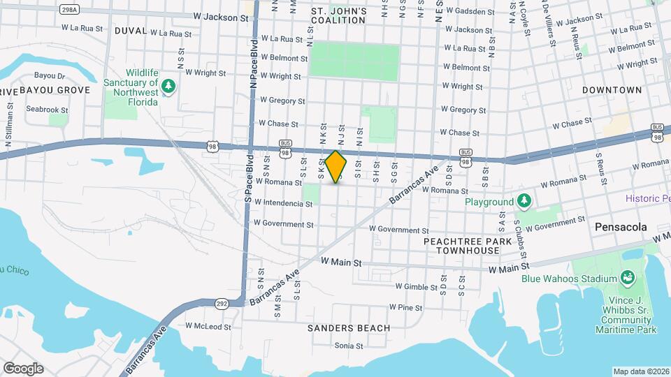 1701 W Romana St Map and Location Details