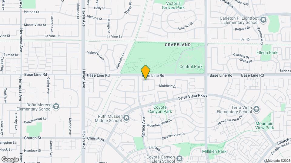 10927 Glenoaks Dr Map and Location Details