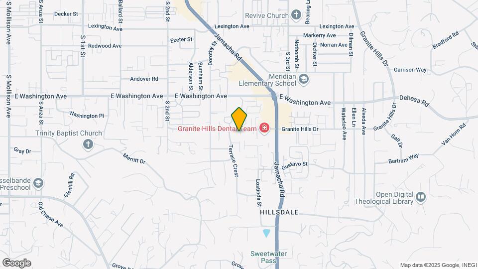 1415 Granite Hills Dr Map and Location Details