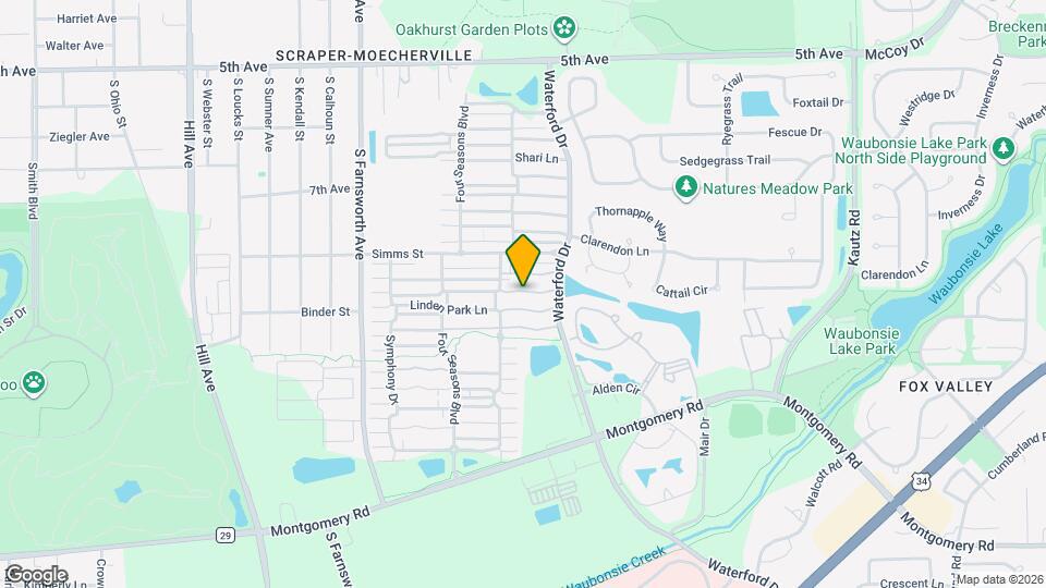 1751 Hickory Park Ln Mapa y Detalles de la Ubicación