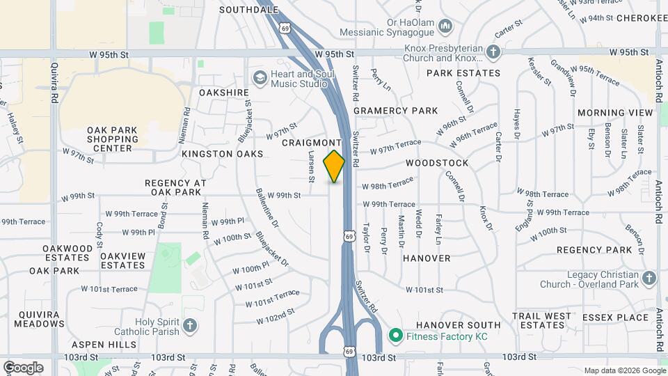 9841 Melrose Dr Map and Location Details