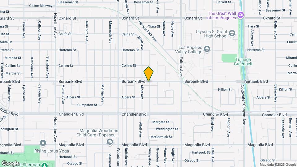 13504 Burbank Blvd Map and Location Details