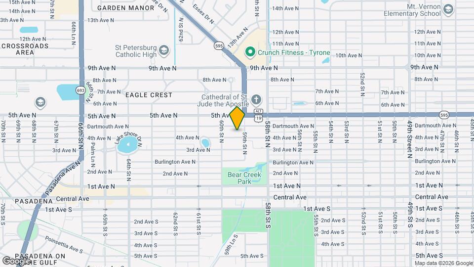 5919 4th Ave N Map and Location Details