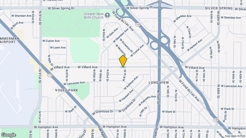 8109-8111-8111 W Villard Ave Map and Location Details