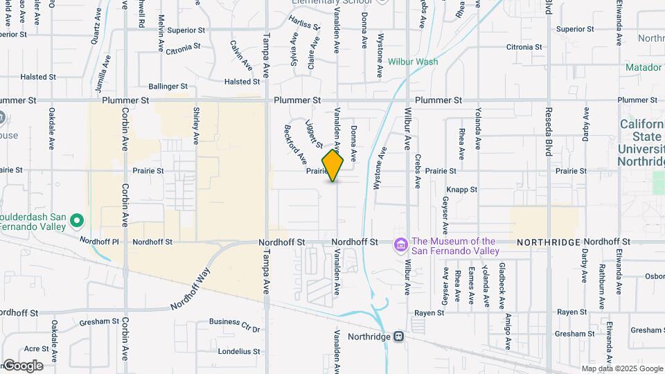 9231 Vanalden Ave Map and Location Details