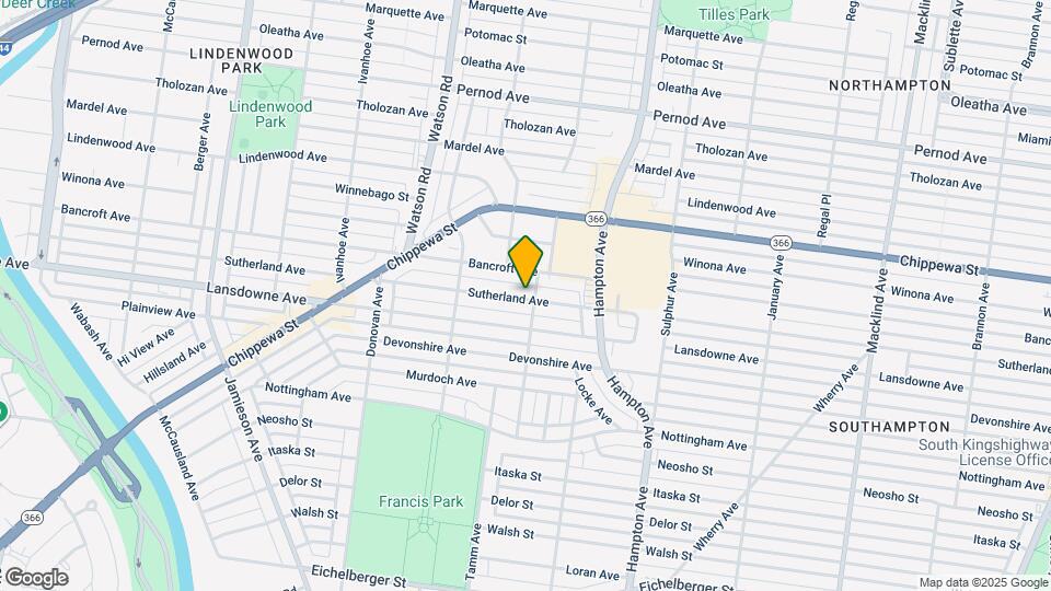 6307 Sutherland Ave, Unit 2 west Map and Location Details