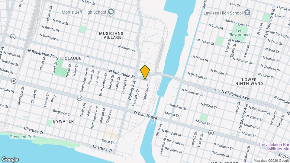 4524 N Robertson St, Unit Apt 1B Map and Location Details