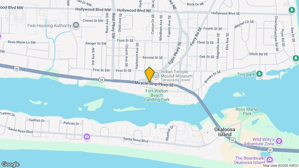 124 Miracle Strip Pkwy SE Map and Location Details