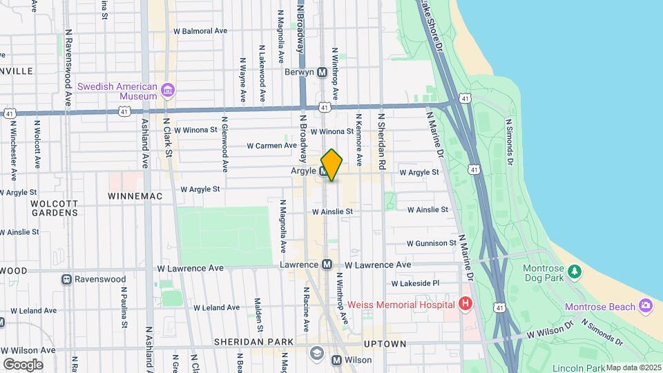 4938 N Winthrop Ave Map and Location Details