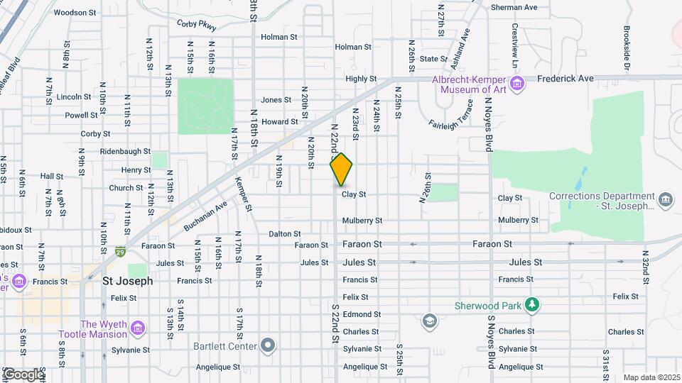 601 N 22nd St Map and Location Details