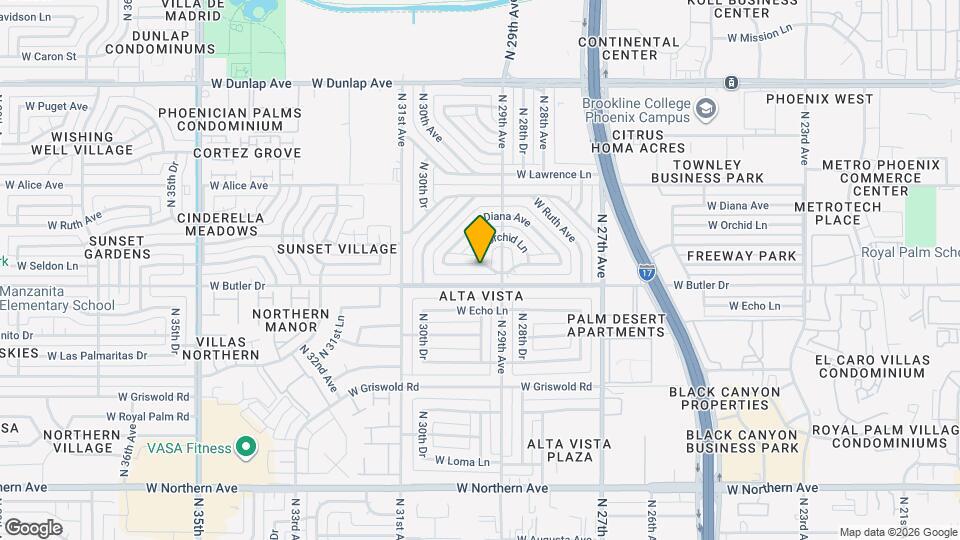 2919 W Seldon Ln Map and Location Details