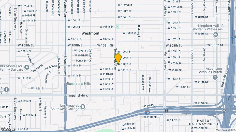 1348 W 110th St Mapa y Detalles de la Ubicación