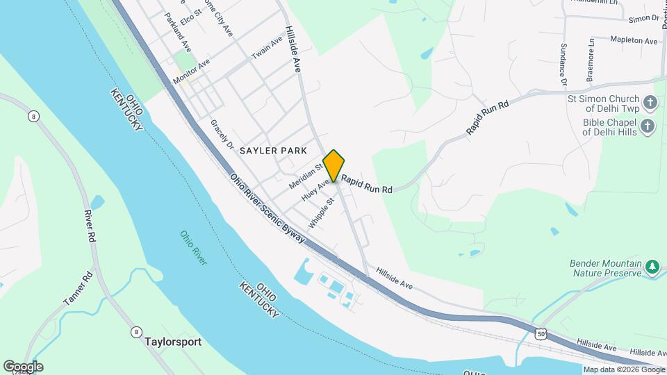 6229 Hillside Ave Map and Location Details