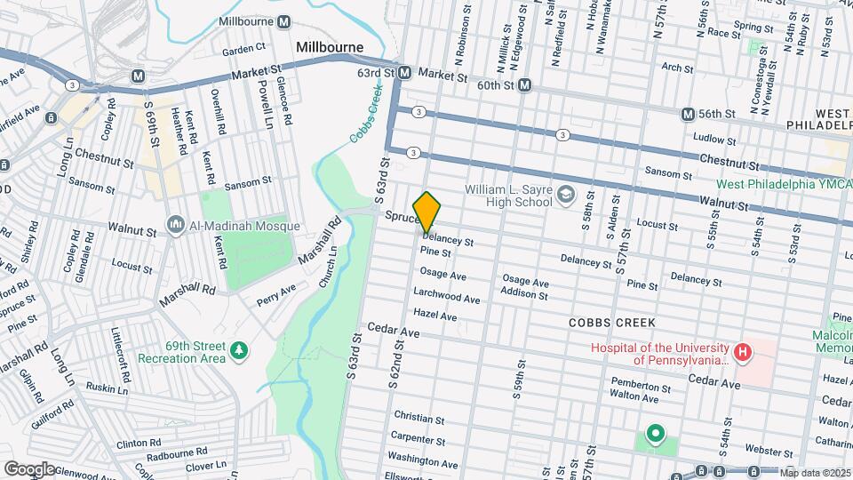 6148 Delancey St Map and Location Details