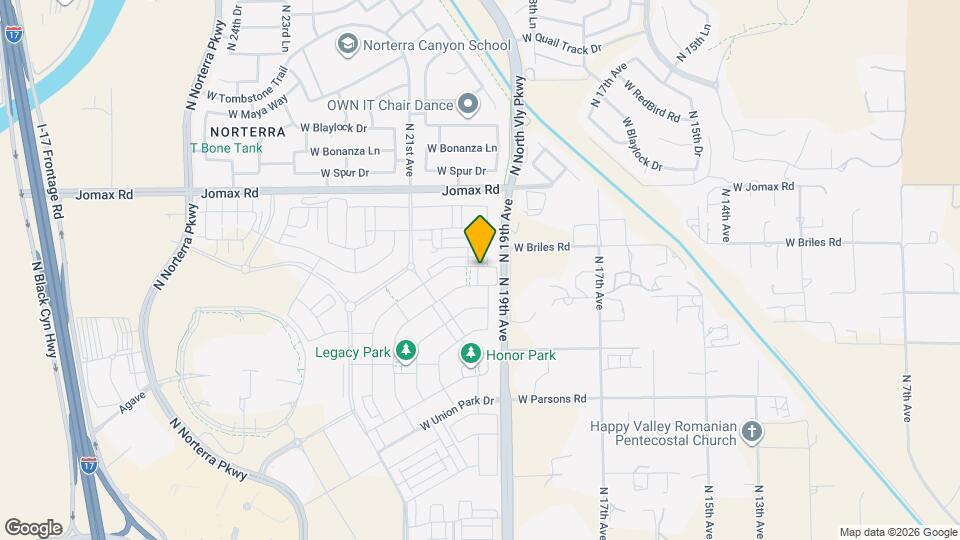1921 W Lariat Ln Map and Location Details