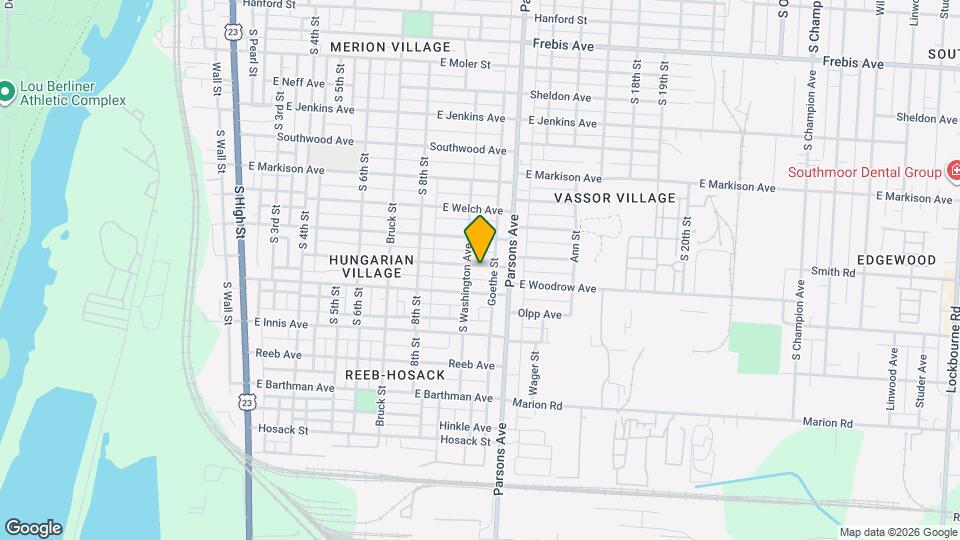 377 E Hinman Ave Map and Location Details