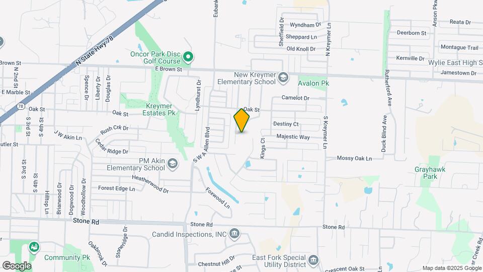 124 S Bending Oak Ln Map and Location Details