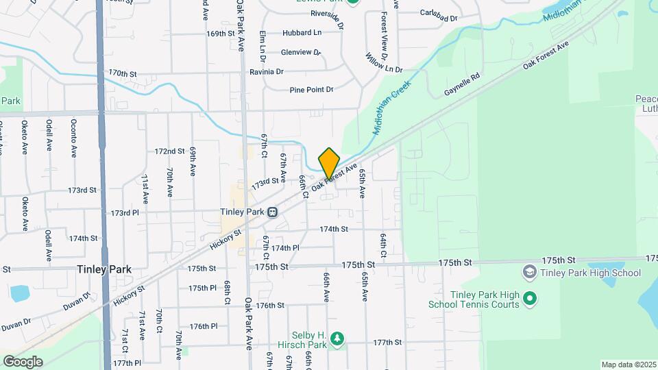6605 Oak Forest Ave Map and Location Details
